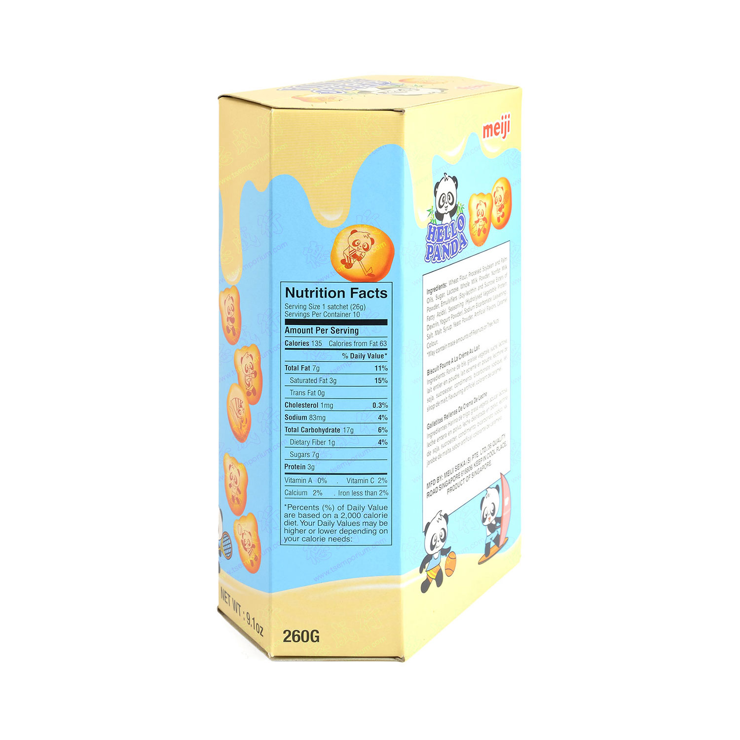 MEIJI Hello Panda, Milk Cream 260g - Tak Shing Hong