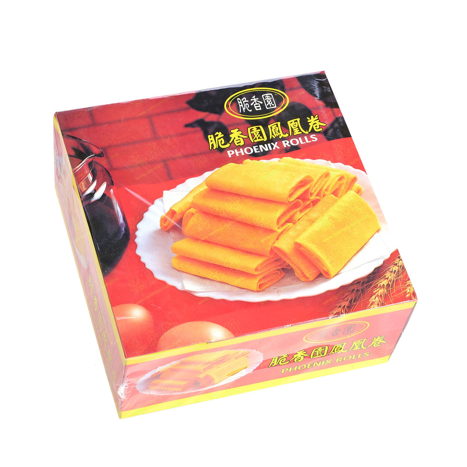 Choi Heong Yuen Phoenix Egg Rolls | 300g Tin | Crunchy Malaysian Snack | 32 Pieces