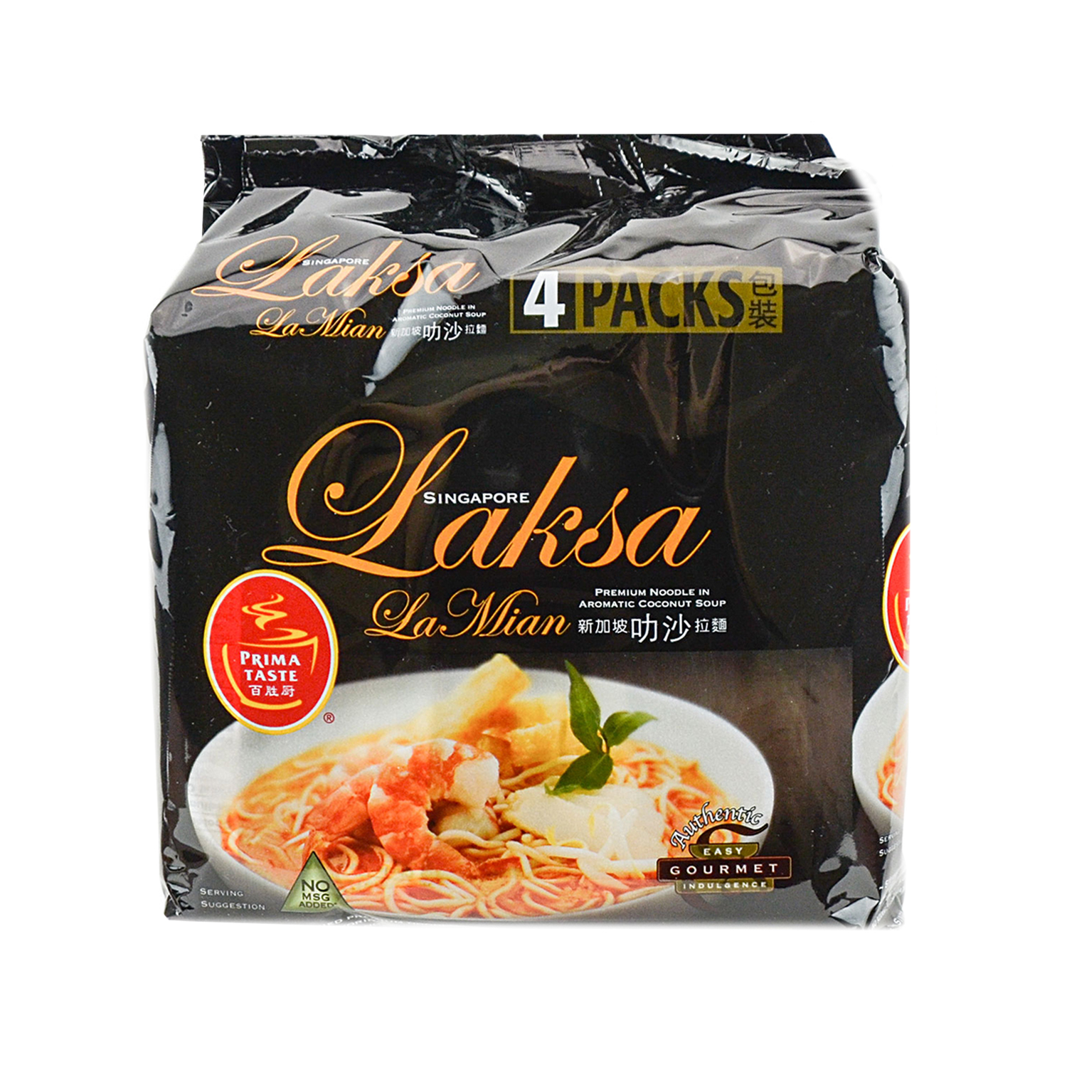 PRIMA TASTE Singapore Laksa La Mian 4packs/740g - Tak Shing Hong
