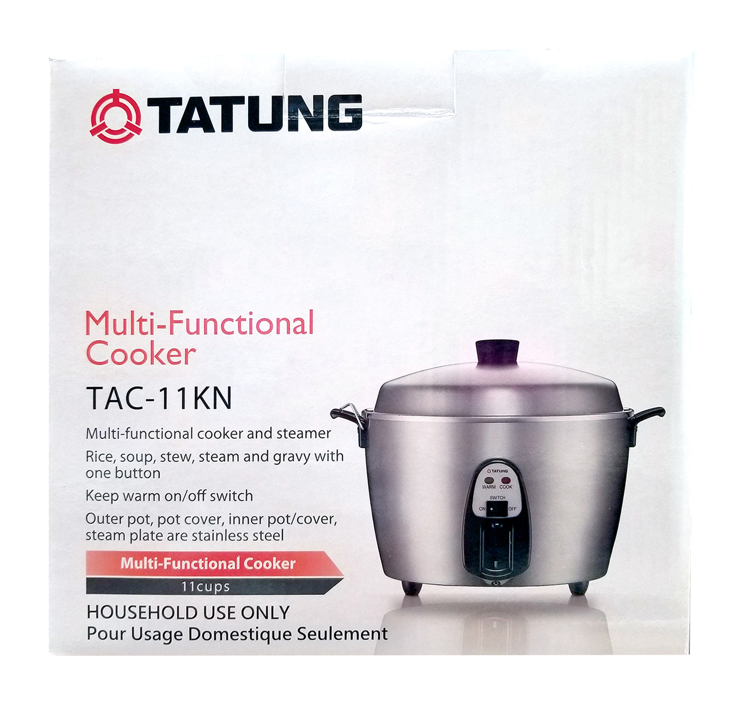 TATUNG 11Cup Stainless Steel MultiFunctional Cooker TAC11KN(UL) Tak Shing Hong