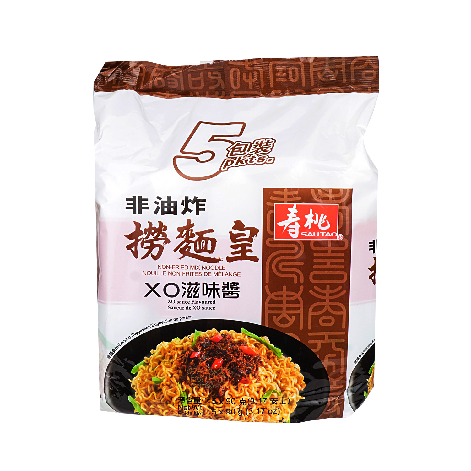 SAUTAO XO Sauce Flavor Nonfried Mix Noodle 5pc/450g Tak Shing Hong