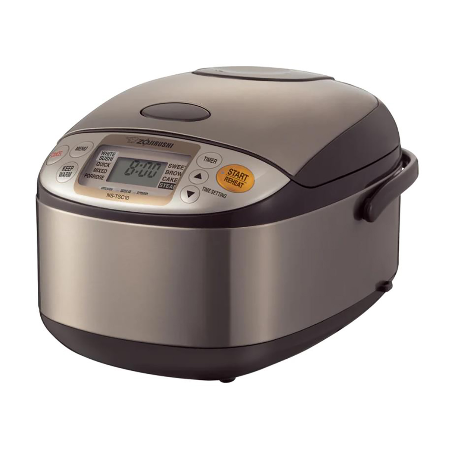 ZOJIRUSHI Rice Cooker & Warmer Stainless Brown, 10cups (NS