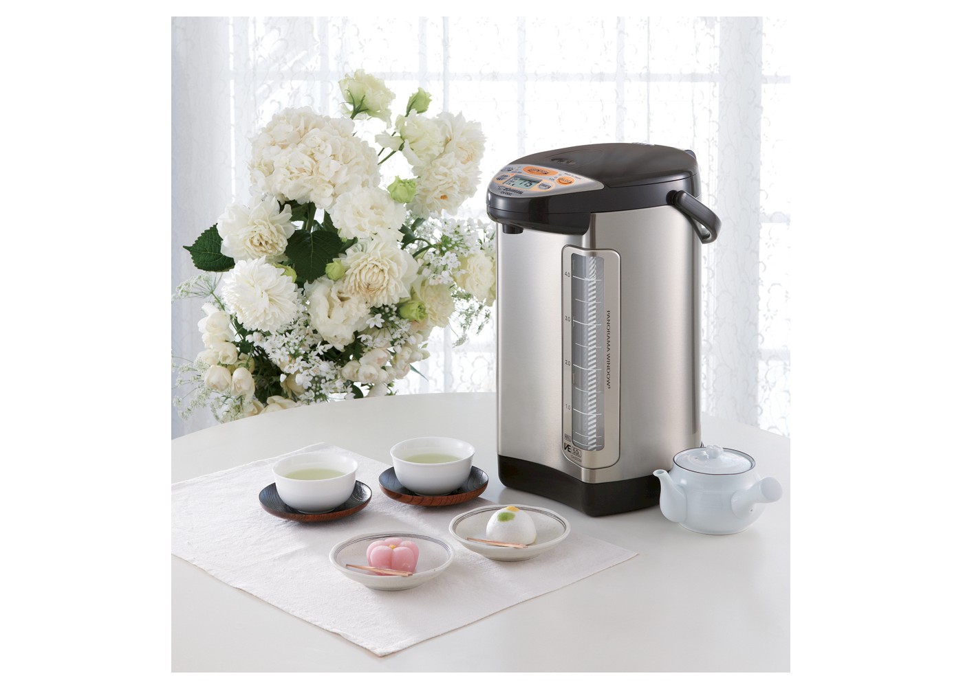 ZOJIRUSHI VE® Hybrid Water Boiler & Warmer, Stainless Dark Brown 5.0L