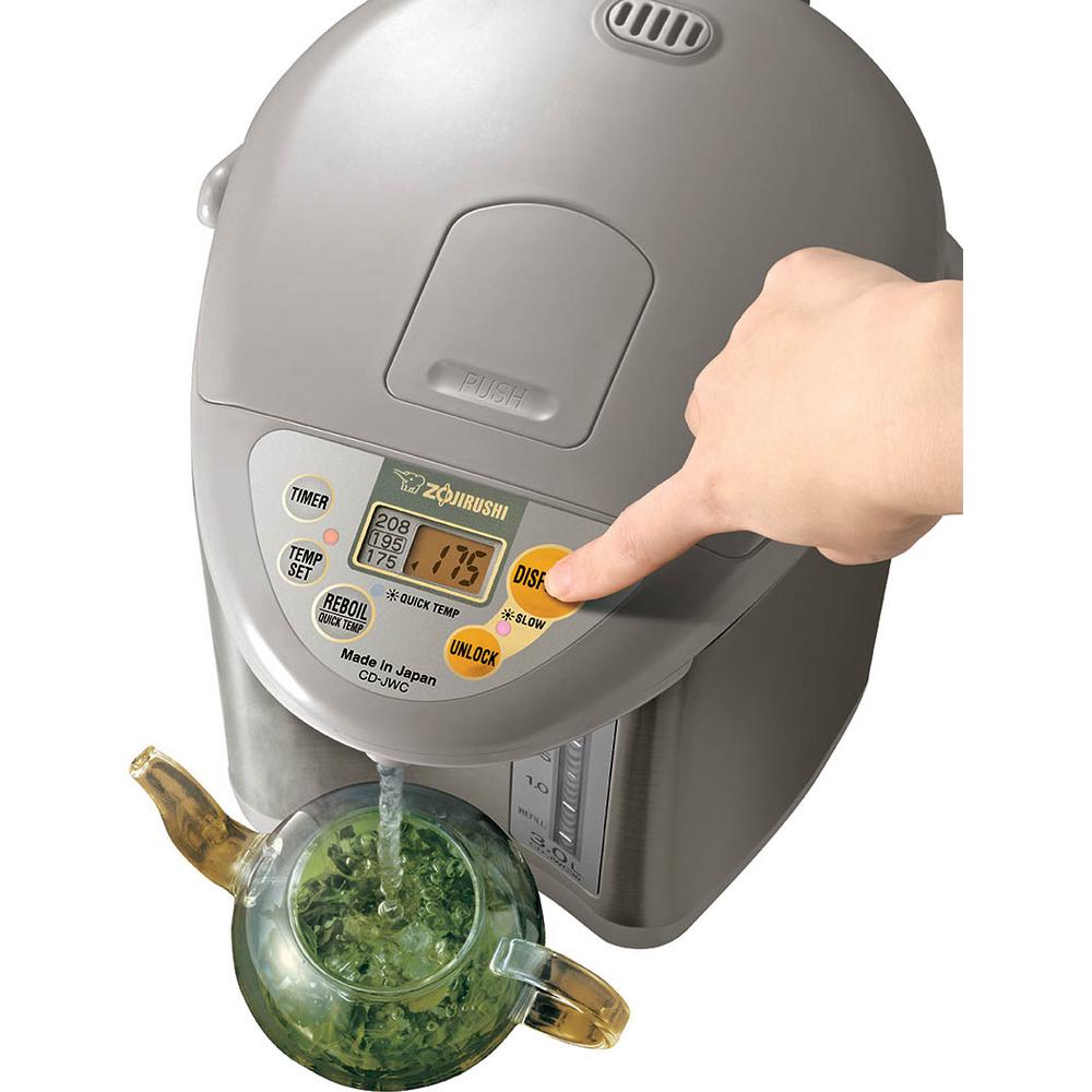 ZOJIRUSHI Water Boiler & Warmer, Silver Gray 3.0L (CDJWC30HS) Tak Shing Hong