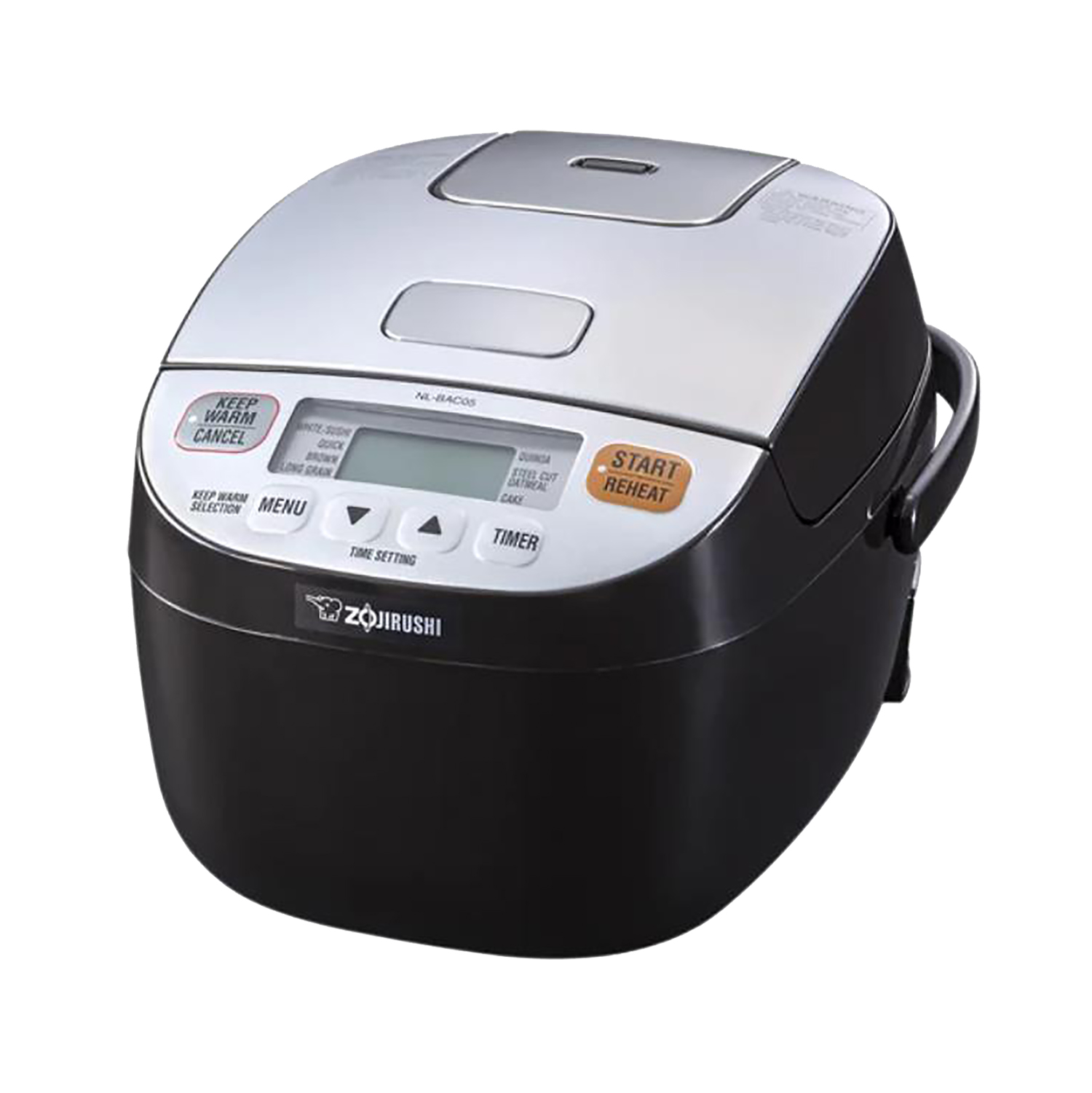 ZOJIRUSHI Rice Cooker & Warmer Silver Black 3cups (NLBAC05SB