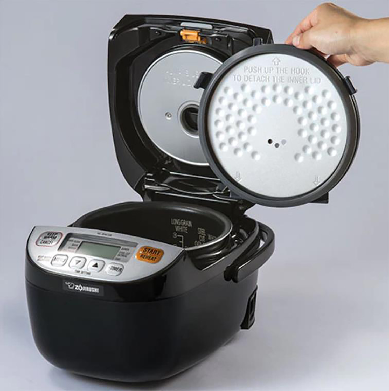 ZOJIRUSHI Rice Cooker & Warmer Silver Black 3cups (NLBAC05SB