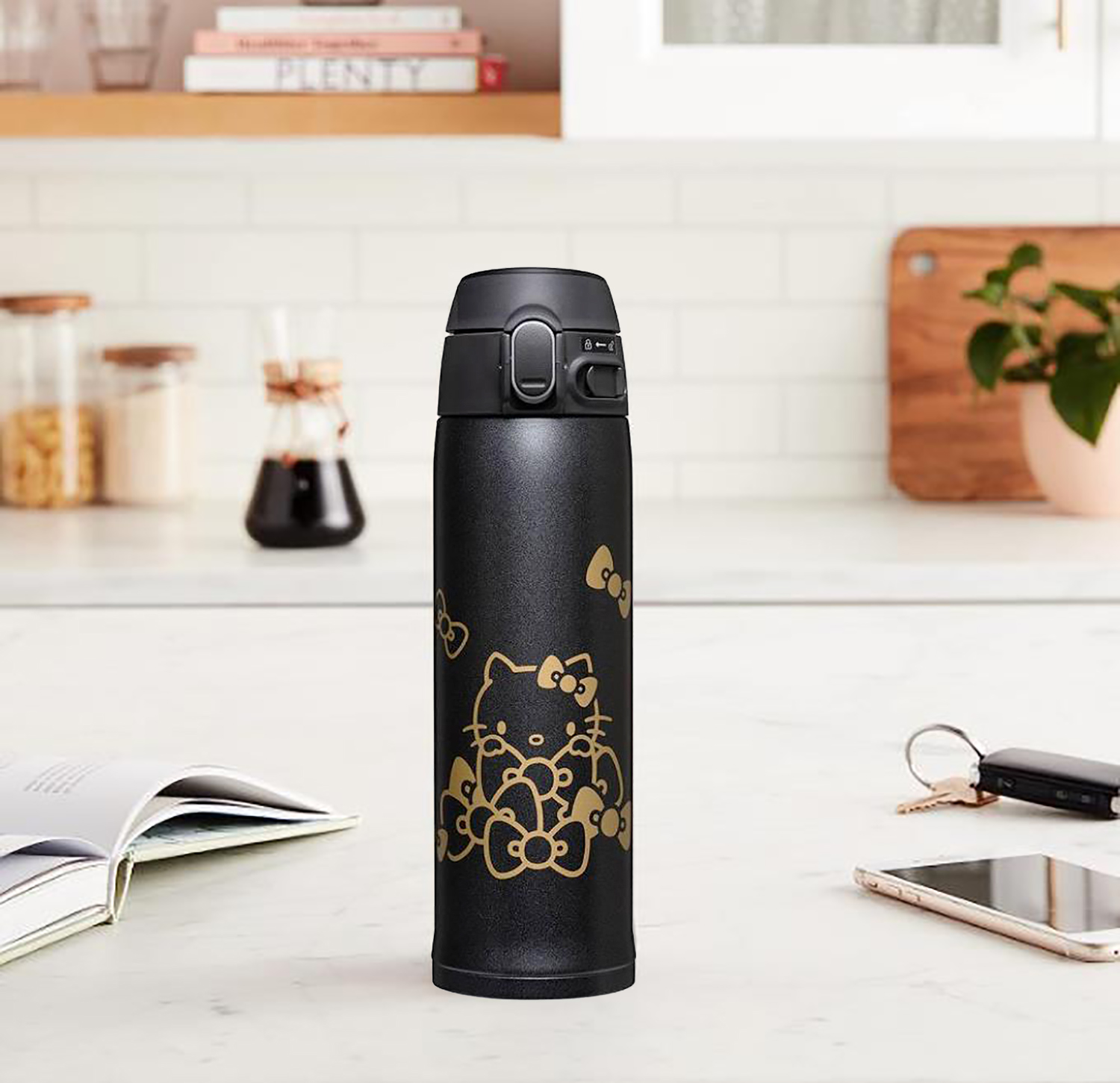 ZOJIRUSHI Hello Kitty Collection Stainless Mug Black 16oz / 0.48L (SM