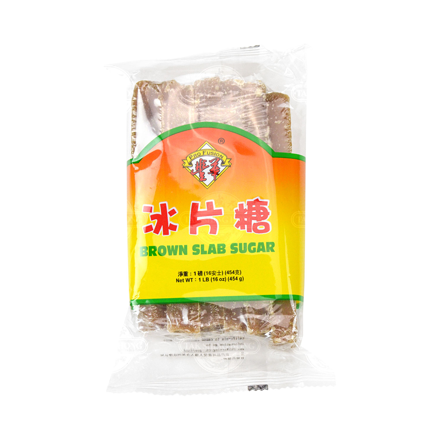 PRO FUSION Brown Slab Sugar 16oz Tak Shing Hong