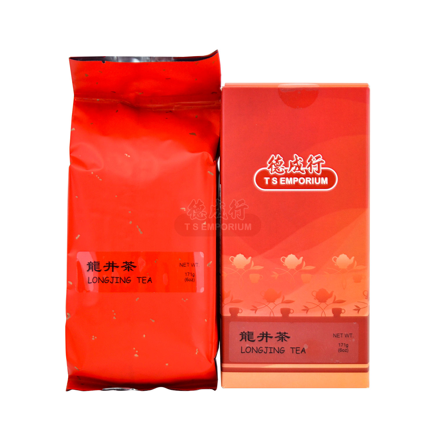 T S EMPORIUM Long Jing Tea 171g/6oz Tak Shing Hong