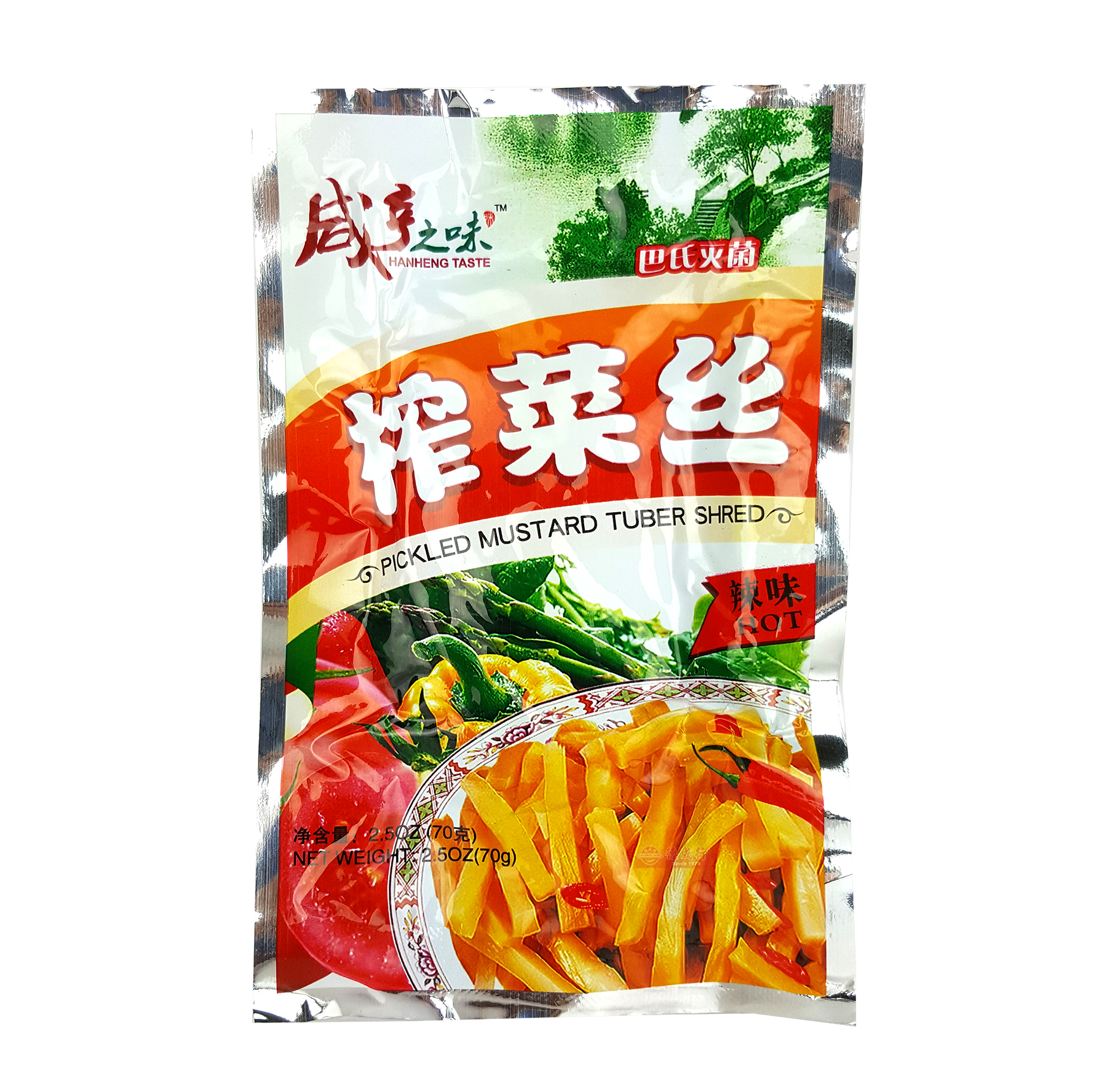HANHENG TASTE Pickled Mustard Tuber Shred 70g Tak Shing Hong