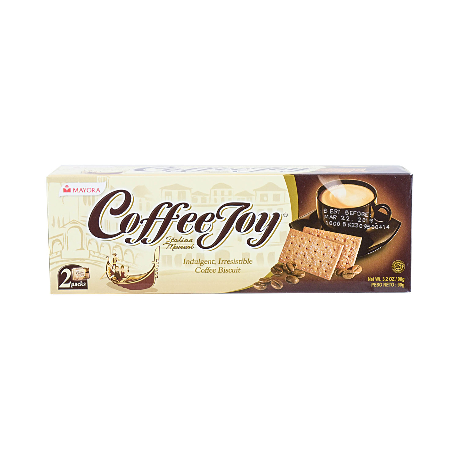 MAYORA Coffee Joy Cookies, Italian Moment 90g Tak Shing Hong