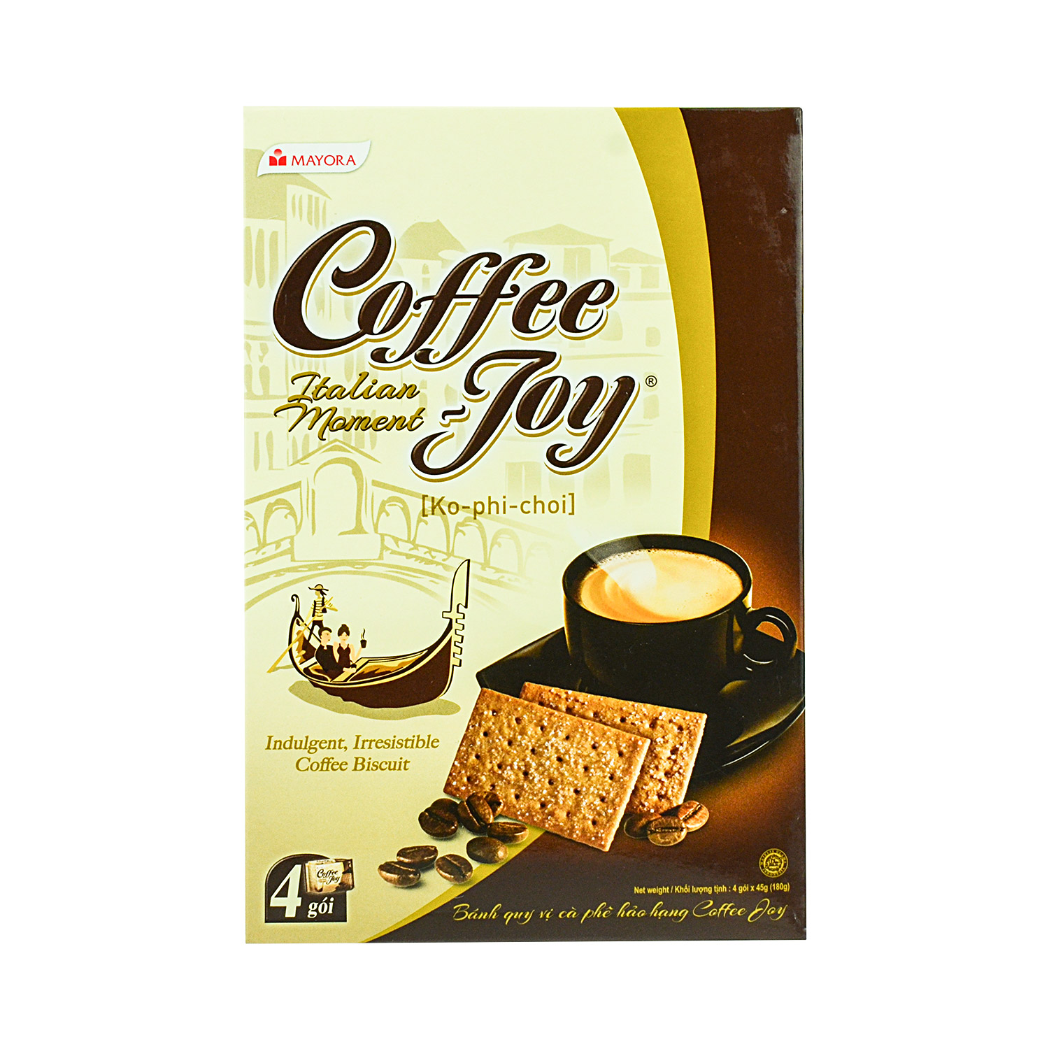 MAYORA Coffee Joy Cookies, Italian Moment 180g Tak Shing Hong
