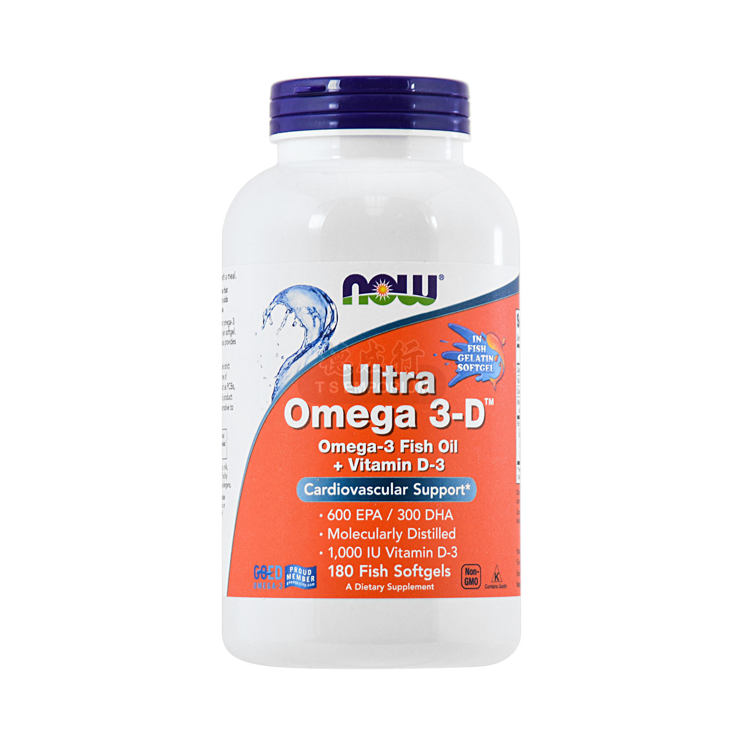 NOW FOODS Ultra Omega 3-D, 180 Fish Softgel - Tak Shing Hong