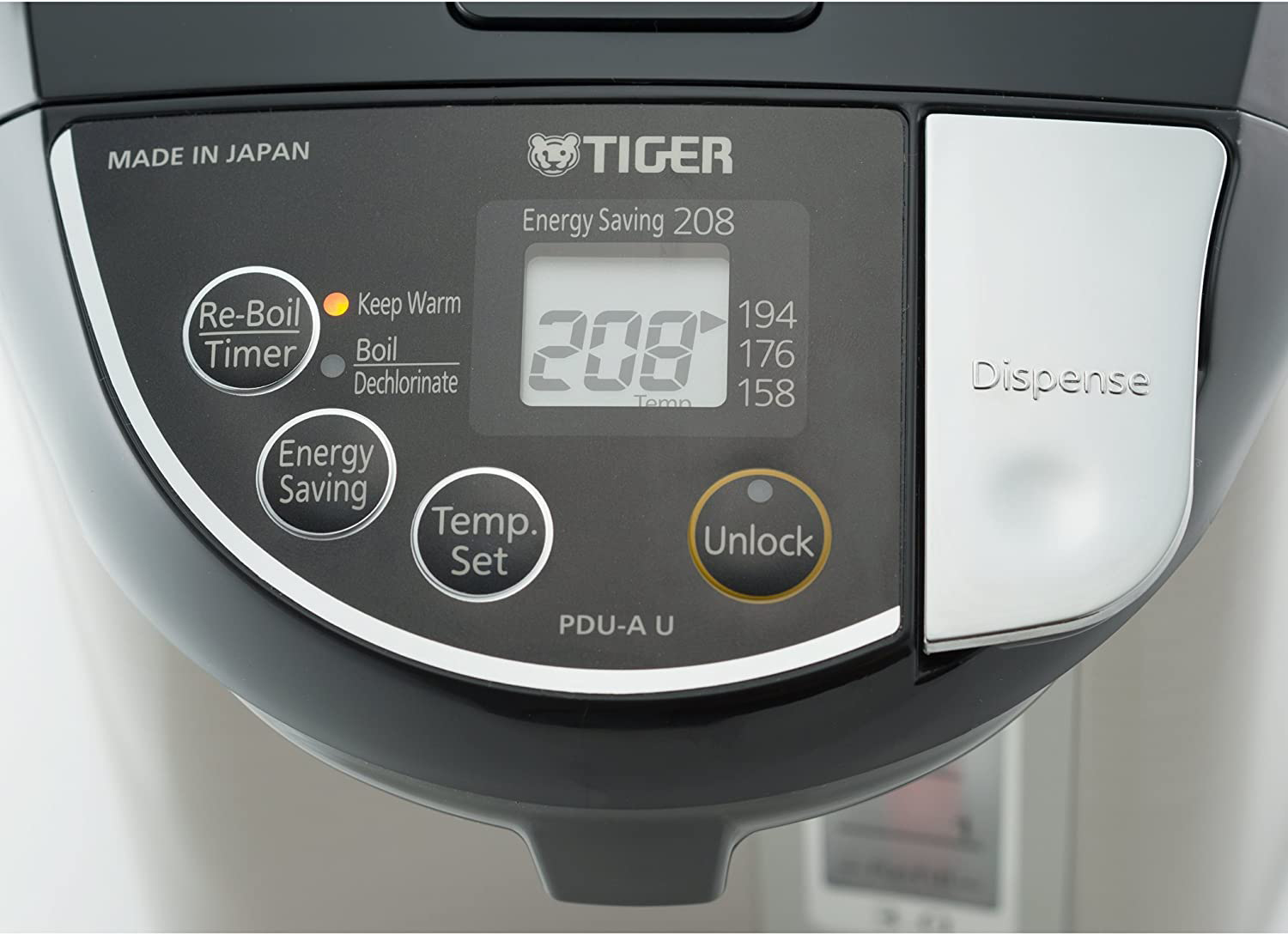 TIGER Electric Water Boiler & Warmer, Stainless Black 4.0L (PDUA40UK