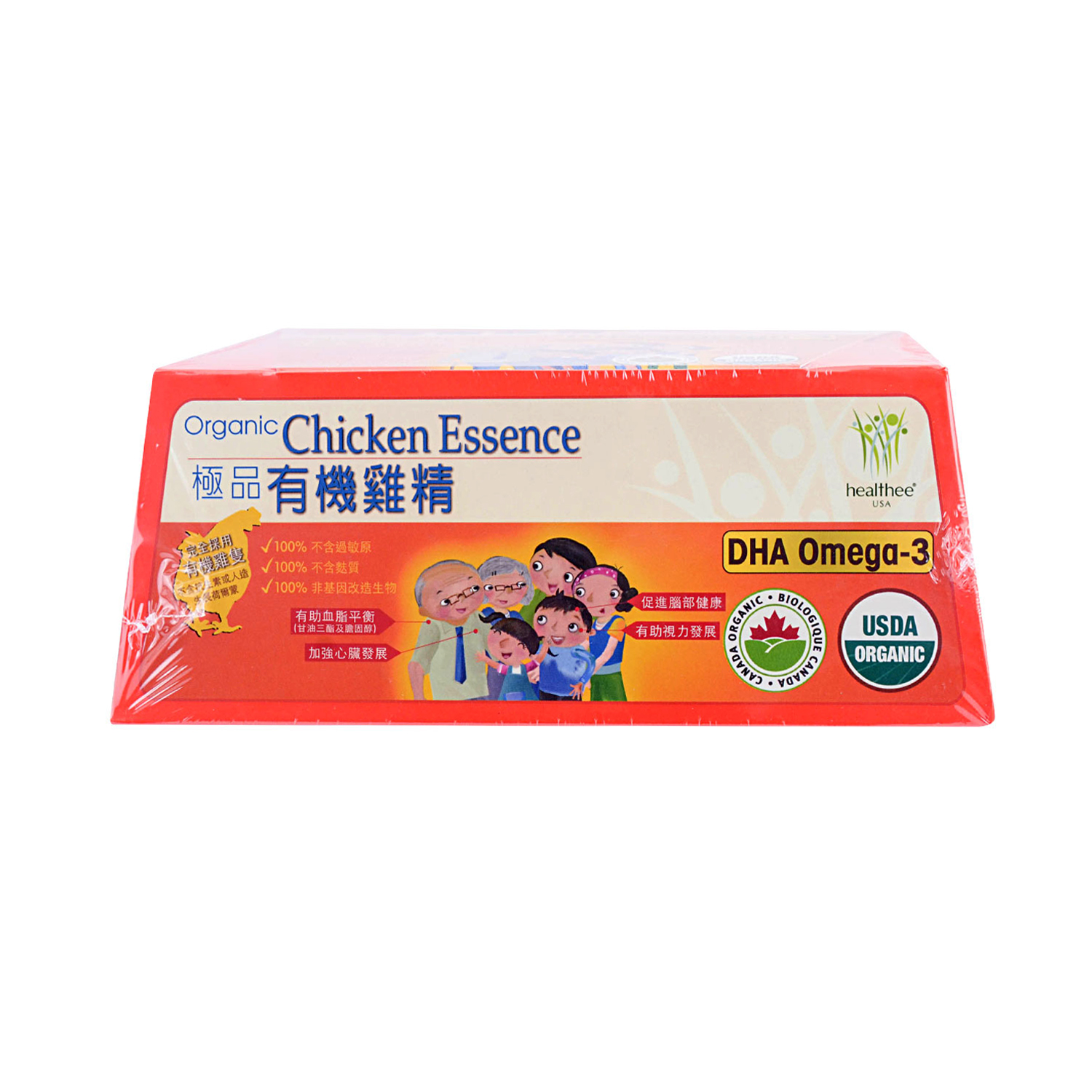 HEALTHEE USA Chicken Essence DHA Omega3 6bottles/420ml Tak Shing Hong