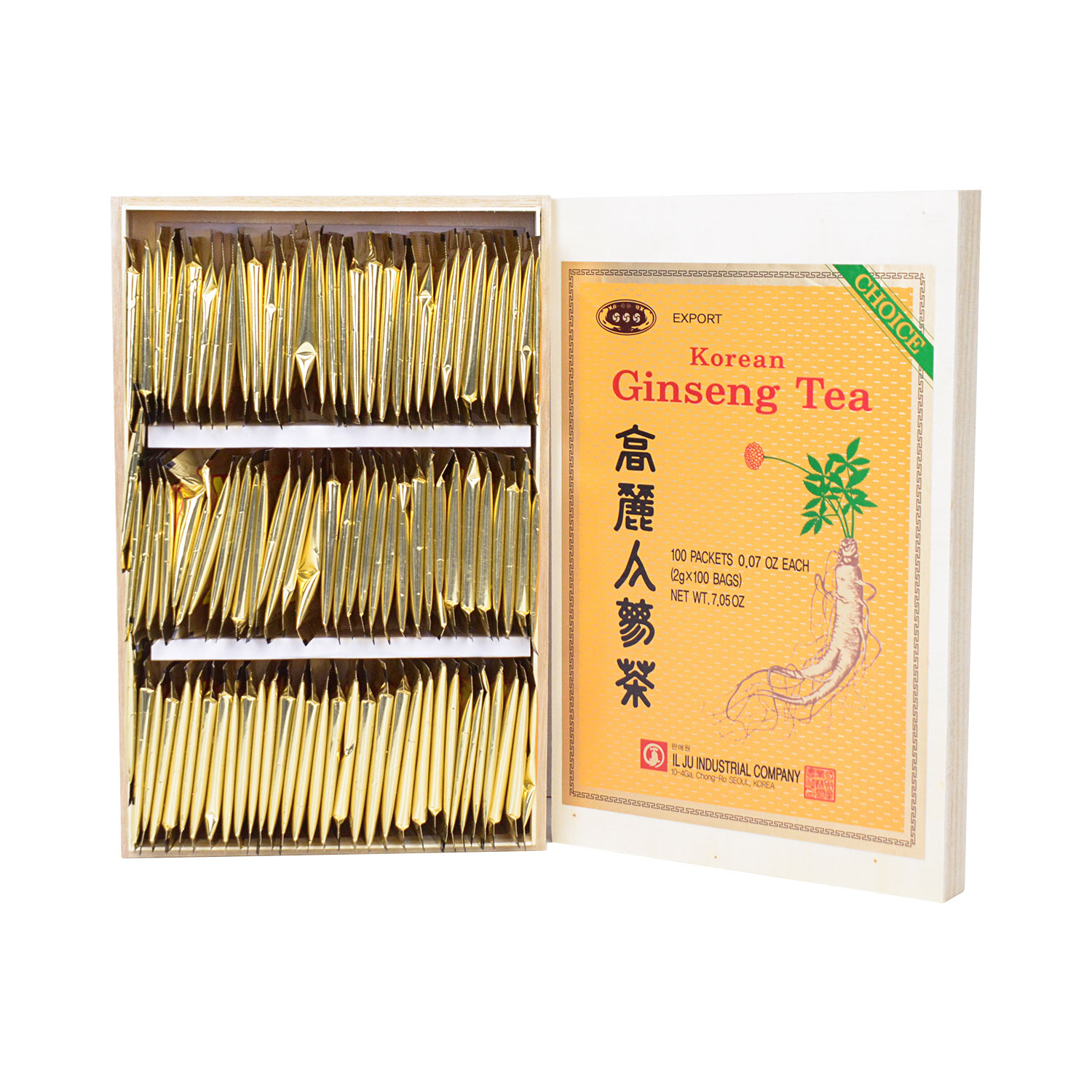 KOREA "INSAM" Instant Korean Ginseng Tea 100Bags/200g Tak Shing Hong