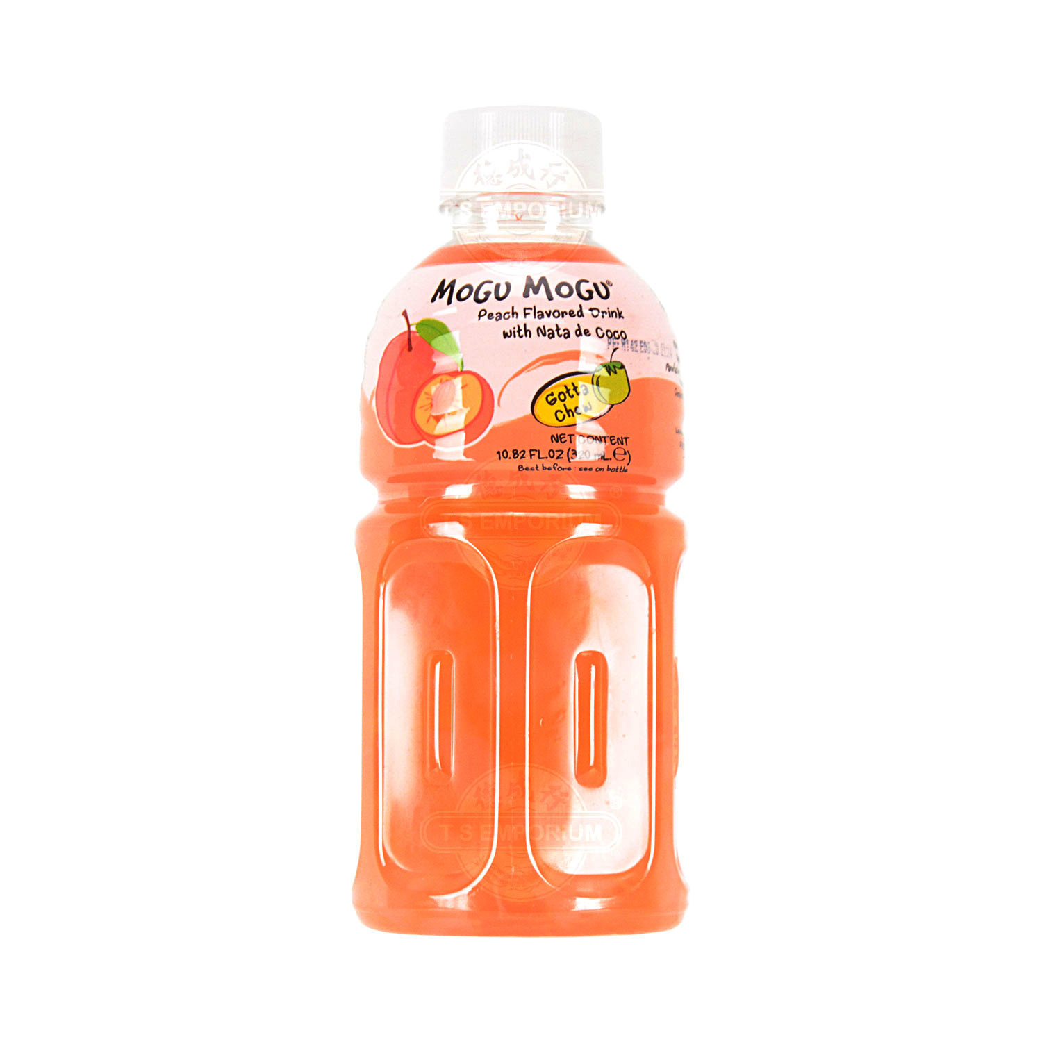 MOGU MOGU Peach Flavored Drink with Nata de Coco 320ml Tak Shing Hong