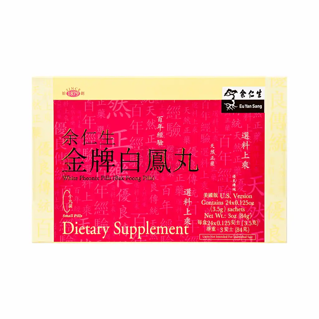 余仁生 金牌白凤丸 24袋入/84g【美国版】*Exp(M/D/Y):01/01/2027