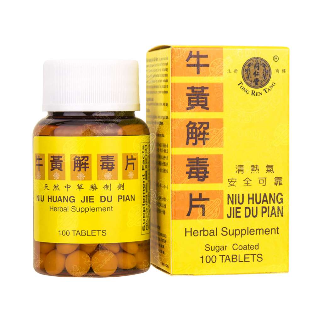 BEIJING TONG REN TANG Niu Huang Jie Du Pian Herbal Supplement 