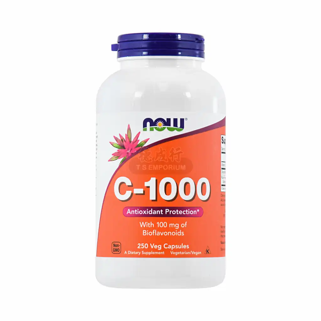 NOW美国诺奥 维生素C-1000 素食胶囊 250粒