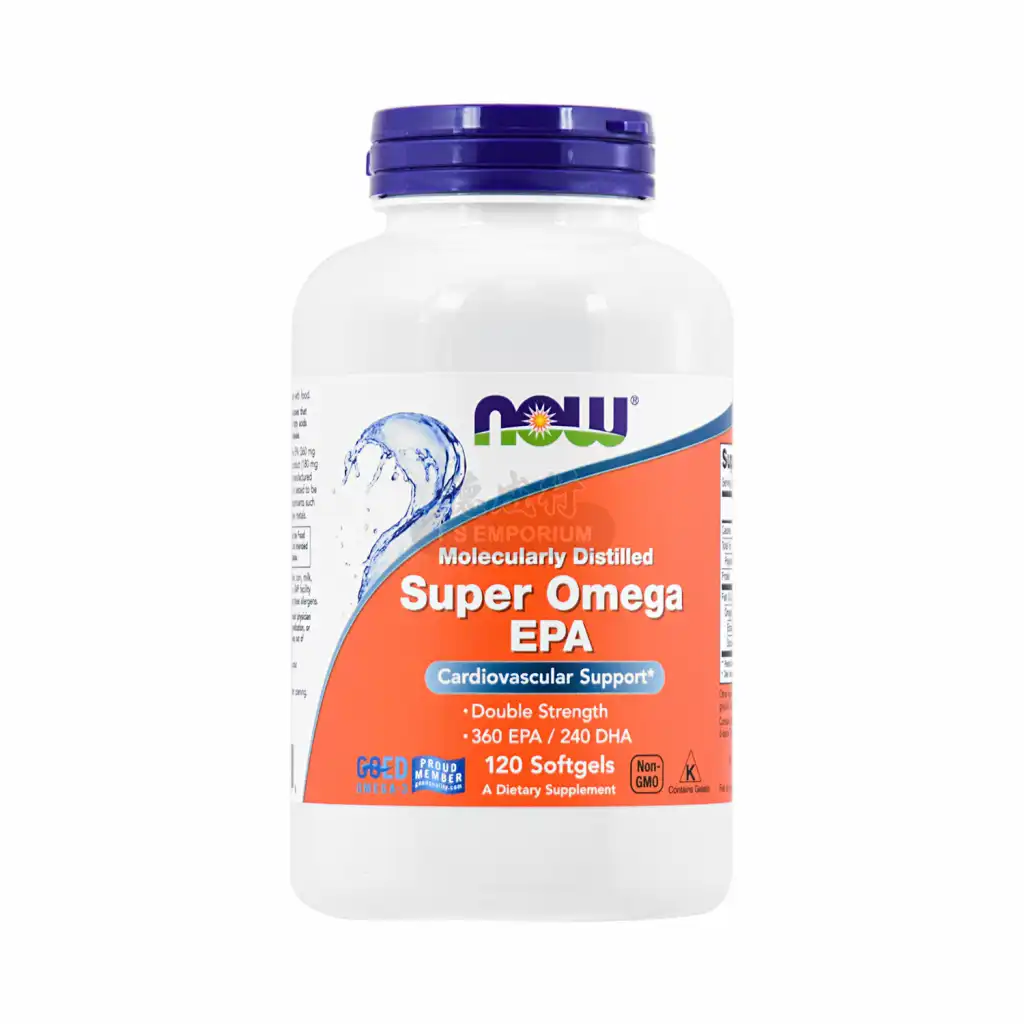 NOW美国诺奥 强力深海鱼油Omega EPA 软胶囊 120粒
