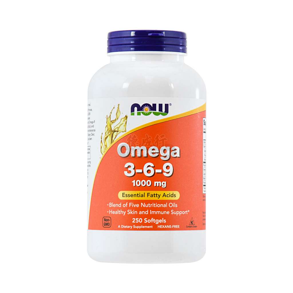 NOW美国诺奥 营养油Omega 3-6-9 软胶囊 1000mgX250粒