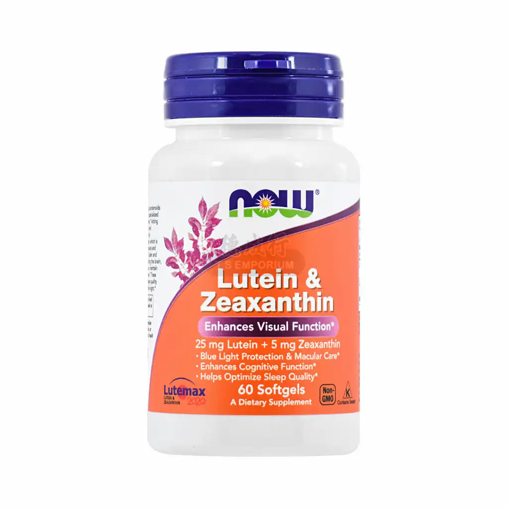 NOW美国诺奥 叶黄素&玉米黄质 视力保健 软胶囊 60粒