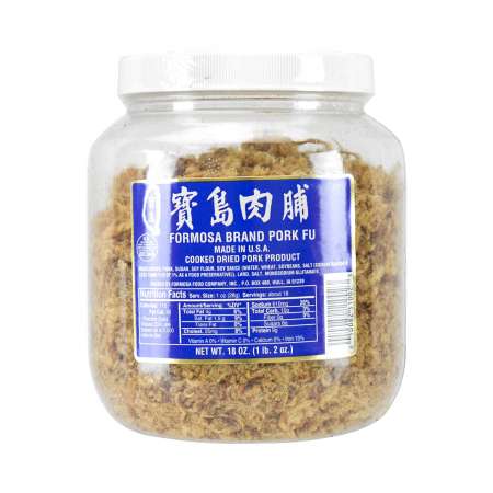 BAODAO Formosa Brand Pork Fu (Cooked Dried Pork Product) 18oz 美国宝岛 肉铺 18oz 美國寶島 肉鋪 18oz