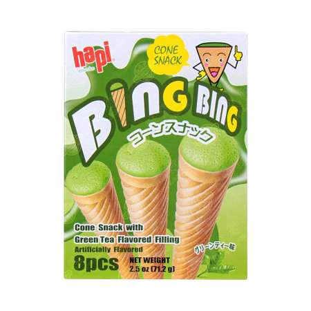 韩国hapi 脆皮脆雪糕筒小蛋卷饼 绿茶口味 71 2g 美国德成行 韩国hapi 脆皮脆雪糕筒小蛋卷饼 绿茶口味 71 2g 美国德成行