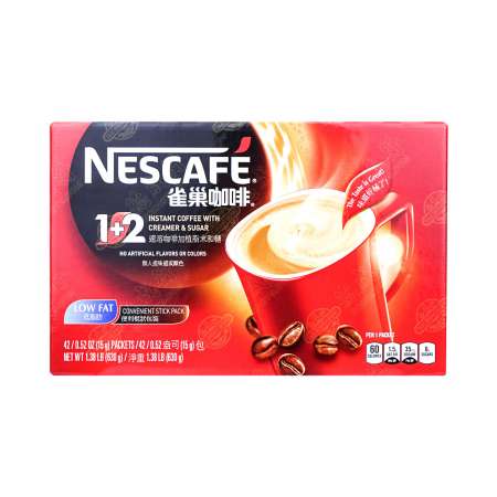 NESCAFE 1+2 Instant Coffee 42 packs / 630g 雀巢 1+2即溶咖啡 42包入/630g 雀巢 1+2即溶咖啡 42包入/630g