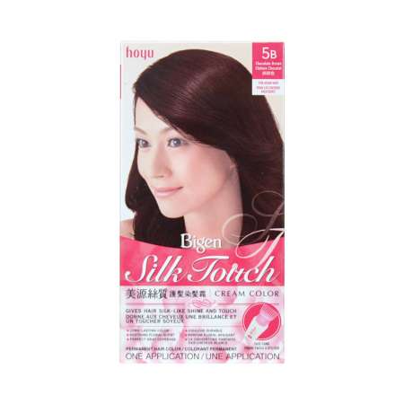 BIGEN Silk Touch Cream Color For Asian Hair (#5B Chocolate Brown) 美源 丝质护发染发霜 (#5B 纯啡色 Chocolate Brown) 美源 絲質護髮染髮霜 (#5B 純啡色 Chocolate Brown)