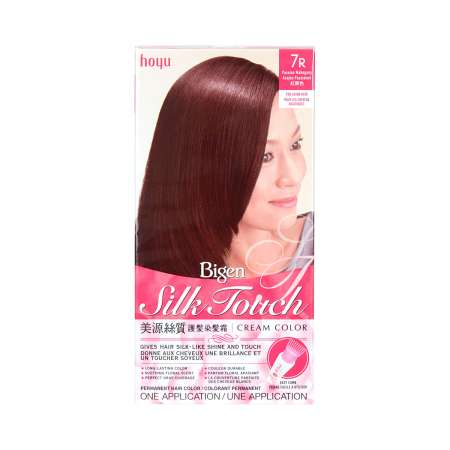 BIGEN Silk Touch Cream Color For Asian Hair (#7R Passion Mahogany) 美源 丝质护发染发霜 (#7R 红栗色 Passion Mahogany) 美源 絲質護髮染髮霜 (#7R 紅栗色 Passion Mahogany)