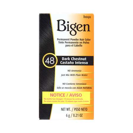 BIGEN Permanent Powder Hair Color (#48 Dark Chestnut) 6g 美源 染发粉剂 (#48 深栗色 Dark Chestnut) 6g 美源 染髮粉劑 (#48 深栗色 Dark Chestnut) 6g