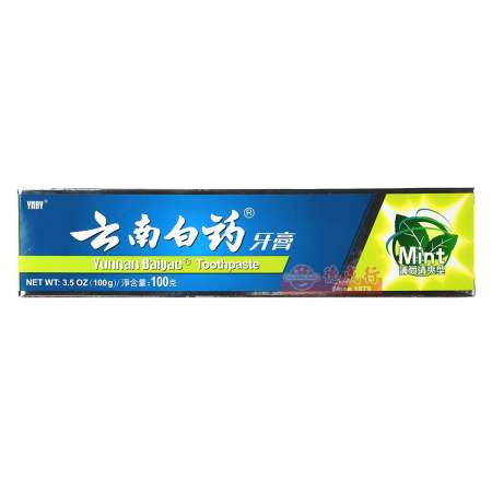Yunnan Baiyao Antigingivitis Toothpaste 100g 云南白药 牙膏(薄荷清爽型) 100g 雲南白藥 牙膏(薄荷清爽型) 100g