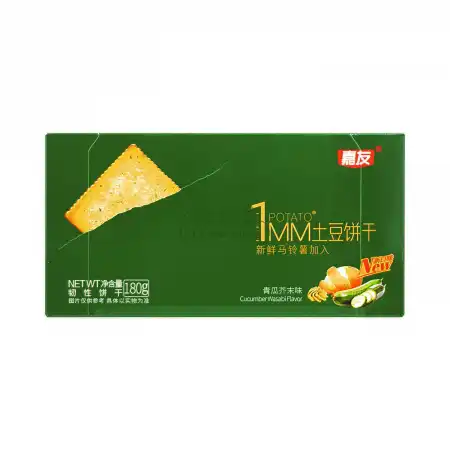嘉友 1MM 薄脆土豆饼干 青瓜芥末味 180g