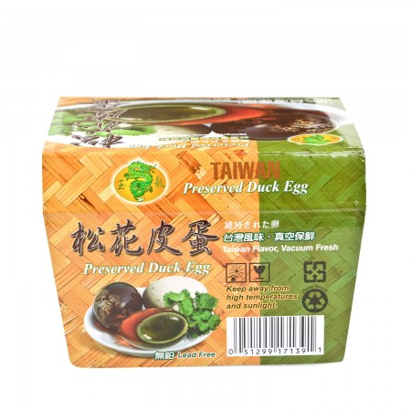 台湾玉龙松花溏心皮蛋4pcs 美国德成行 台湾玉龙松花溏心皮蛋4pcs 美国德成行