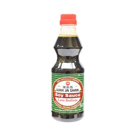 WAN JA SHAN Soy Sauce Less Sodium 500ml 台湾万家香 低盐酱油 500ml 台灣萬家香 低鹽醬油 500ml