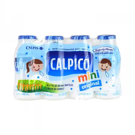 CALPICO Non-Carbonated Soft Drink, Original Flavor 320ml(Mini:80mlX4Bottles)