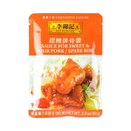 香港李锦记 甜酸排骨酱 80g LEE KUM KEE Sauce For Sweet & Sour Pork / Spare Ribs 80g