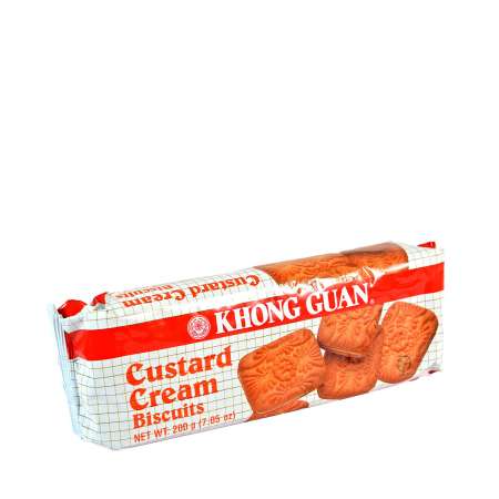 KHONG GUAN Custard Cream Biscuits 7.05oz 康元 卡士特夹心饼 7.05oz 康元 卡士特夾心餅 7.05oz