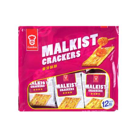 GARDEN Malkist Cracker 12Packs/324g 嘉顿 麦芽酥饼 12包入/324g 嘉頓 麥芽酥餅 12包入/324g