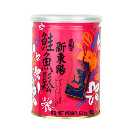 台湾新东阳 鲑鱼松 (三文鱼松) 铁罐装 180g  