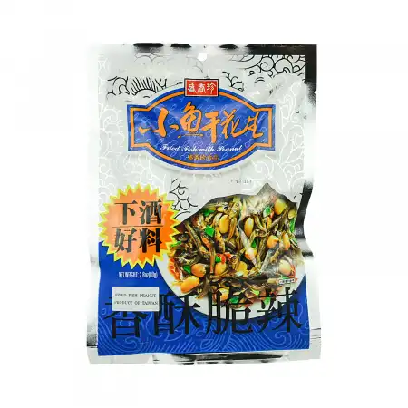 盛香珍 香酥脆辣小鱼干花生 80g