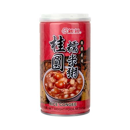 CHINCHIN Longan Rice Congee 12oz 台湾亲亲 桂圆糯米粥 12oz 台灣親親 桂圓糯米粥 12oz
