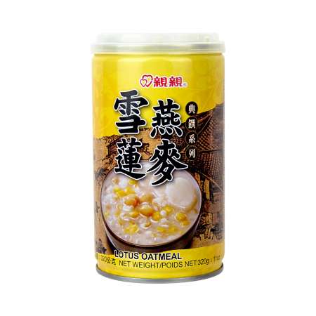 CHINCHIN Lotus Oatmeal 320g 台湾亲亲 雪莲燕麦粥 320g 台灣親親 雪蓮燕麥粥 320g