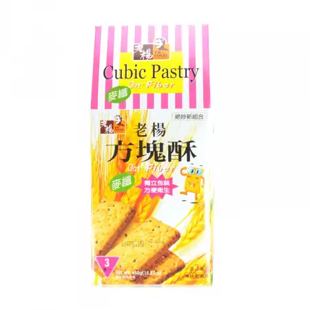 台湾老杨 方块酥三合一口味 (麦纤/鸡蛋/蔬菜) 450g