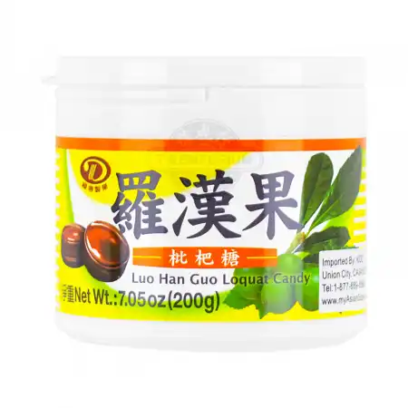 台湾绿得制果 罗汉果枇杷糖 200g 