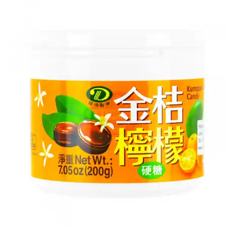 台湾绿得制果 金桔柠檬硬糖 200g 