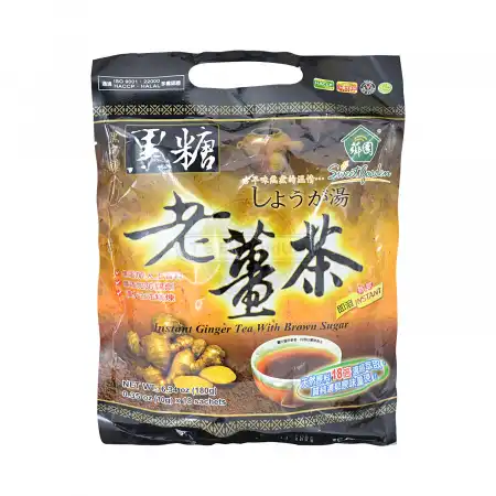 台湾芗园 黑糖老姜茶 即溶晶粒冲调饮品 18pcs/180g【热饮】