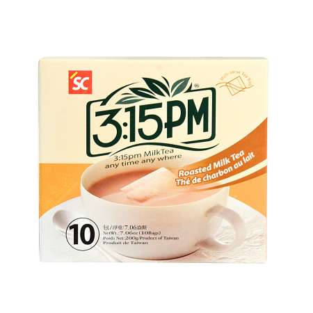 3:15PM Roasted Milk Tea 200g(20gX10Bags) 3点1刻 经典炭烧奶茶 200g (20gX10包) 3點1刻 經典炭燒奶茶 200g (20gX10包)